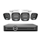 5MP 8 Channel PoE Security System, 6MP NVR, S+265., 256G Storage TF Card Capacity, Human & Vehicle Detection, Smart Playback, Smart Notification with Image Attached